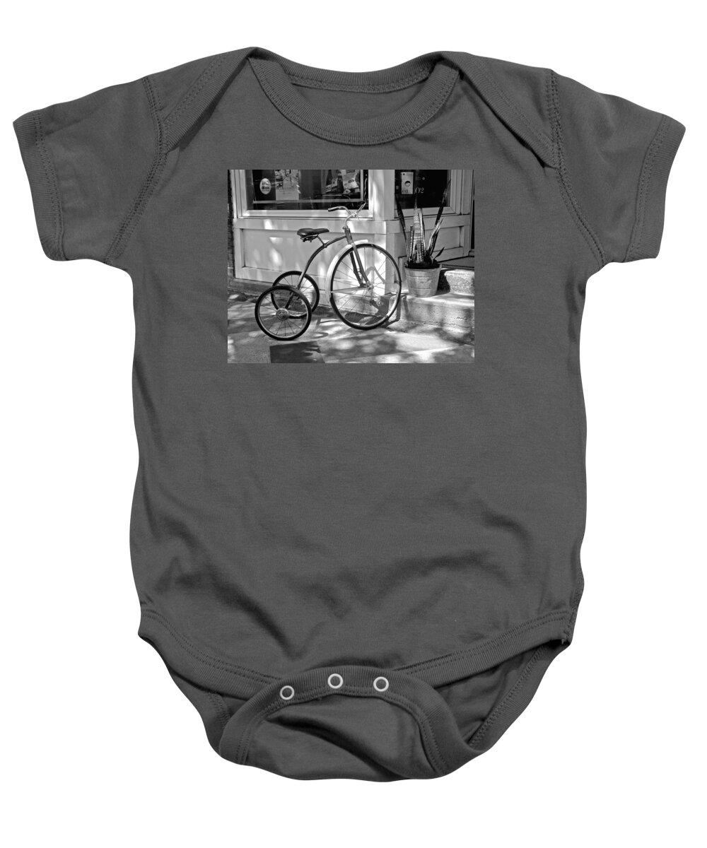Montreal Baby Onesie featuring the photograph Tricycle, Montreal by Mike Reilly