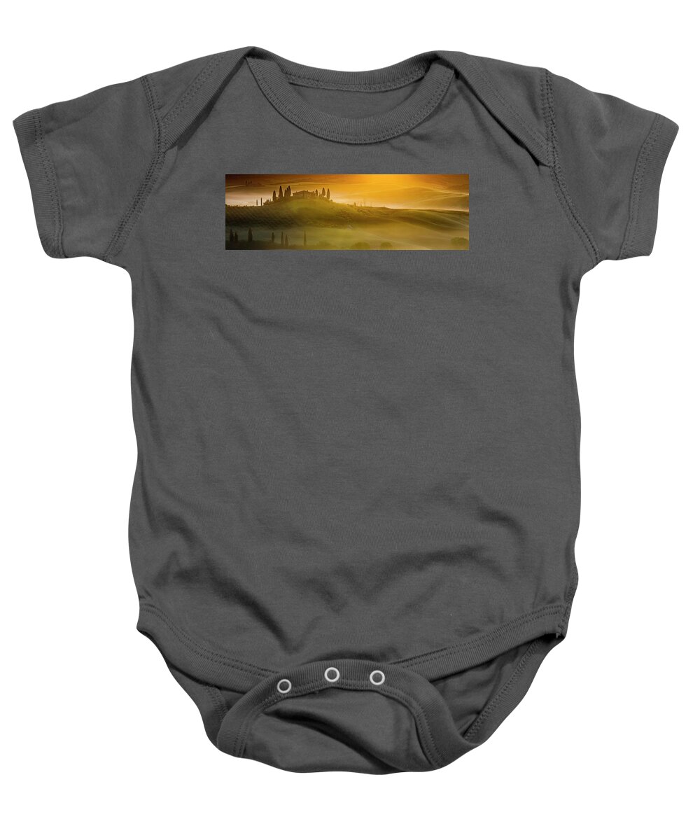 Italy Baby Onesie featuring the photograph Tuscany In Gold by Evgeni Dinev