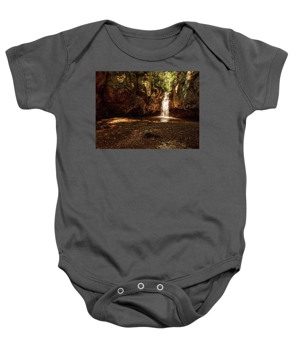 Blue Hole Baby Onesie featuring the photograph Upper Blue Hole by Cynthia Clark