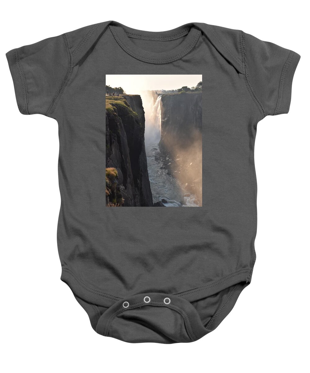 Waterfall Baby Onesie featuring the photograph Victoria Falls by Ben Foster