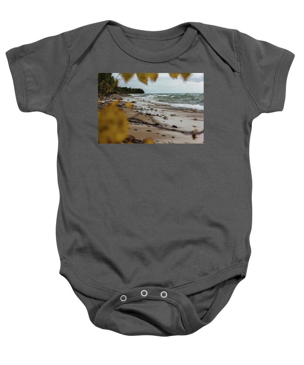 Lake Superior Baby Onesie featuring the photograph Wild Superior by Lee and Michael Beek
