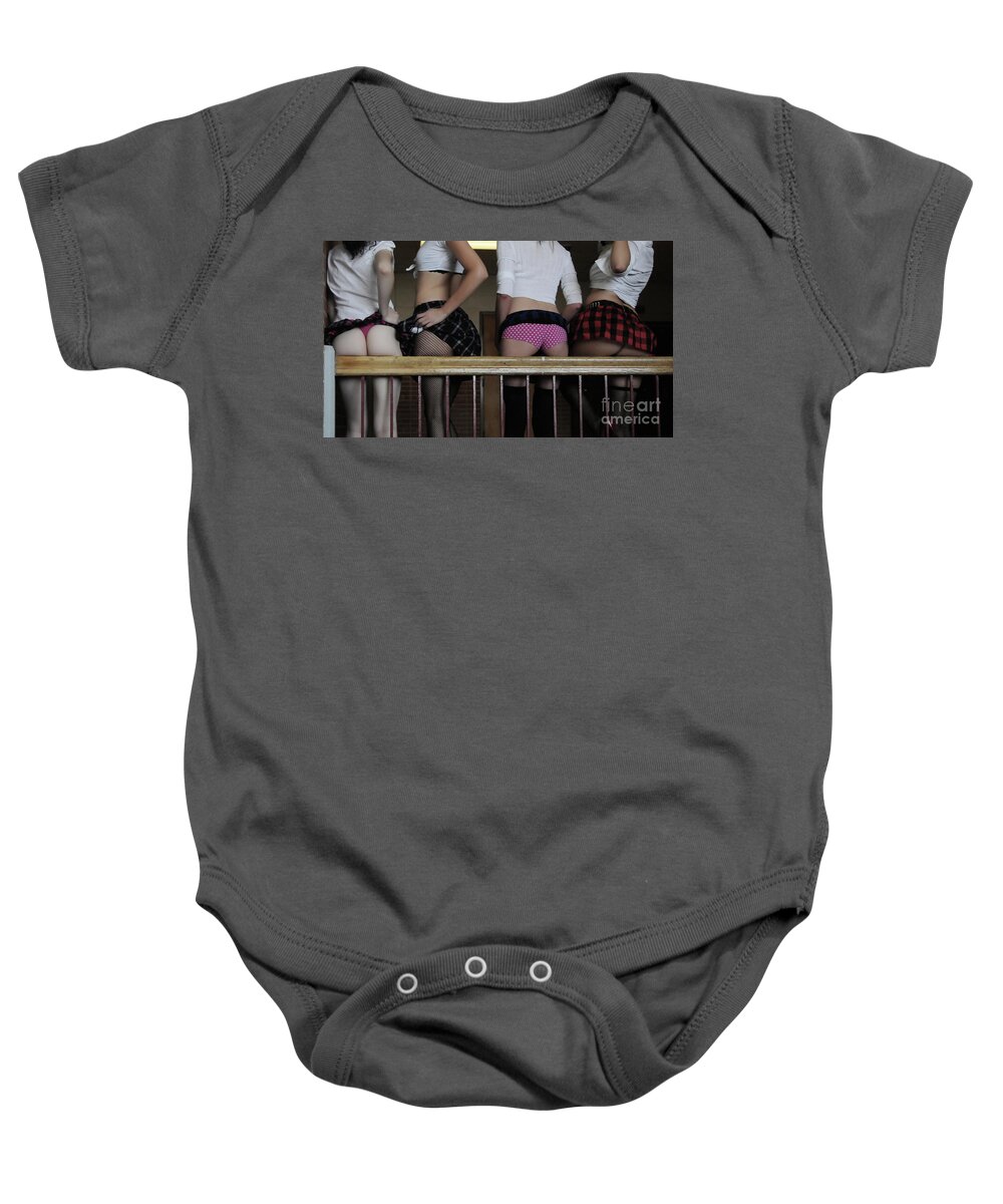 Girl Baby Onesie featuring the photograph Yummy Dilly Scrumptious by Robert WK Clark
