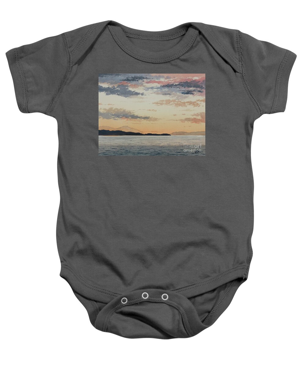 Allure Of The Coast Baby Onesie featuring the painting Allure of the Coast by James Williamson