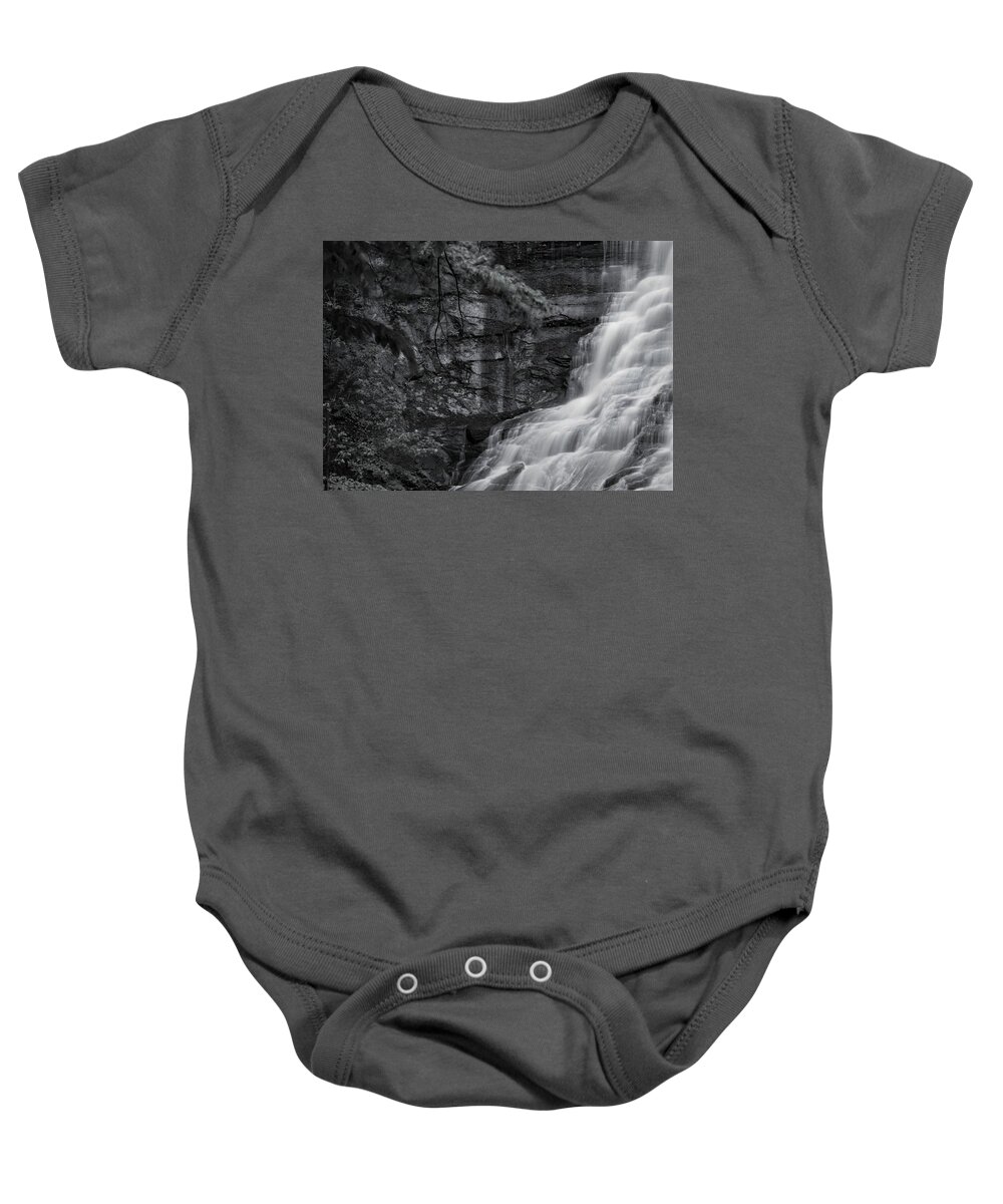  Baby Onesie featuring the photograph Chittenango Falls by Brad Nellis