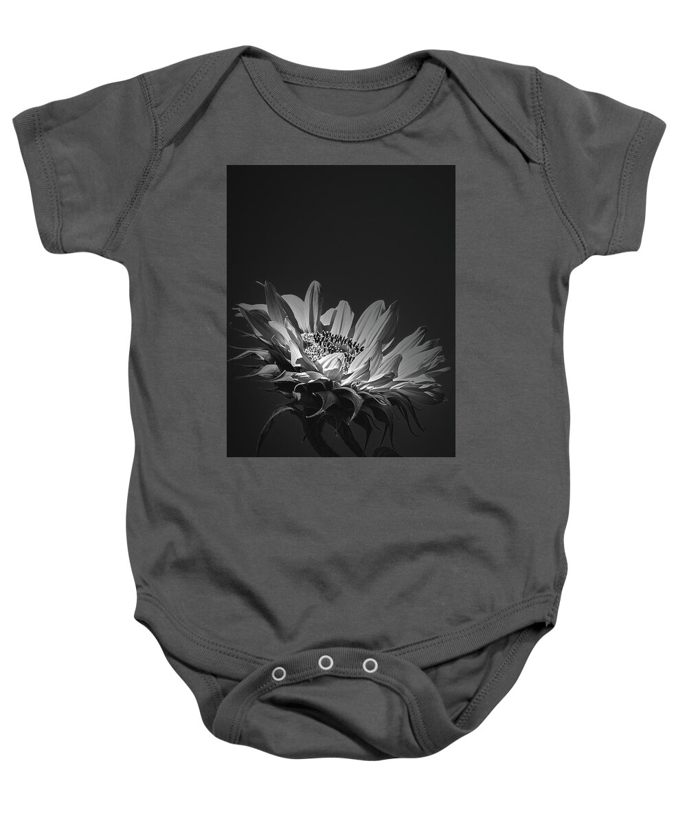 Sunflower Baby Onesie featuring the photograph First Light #1 by Bob Orsillo