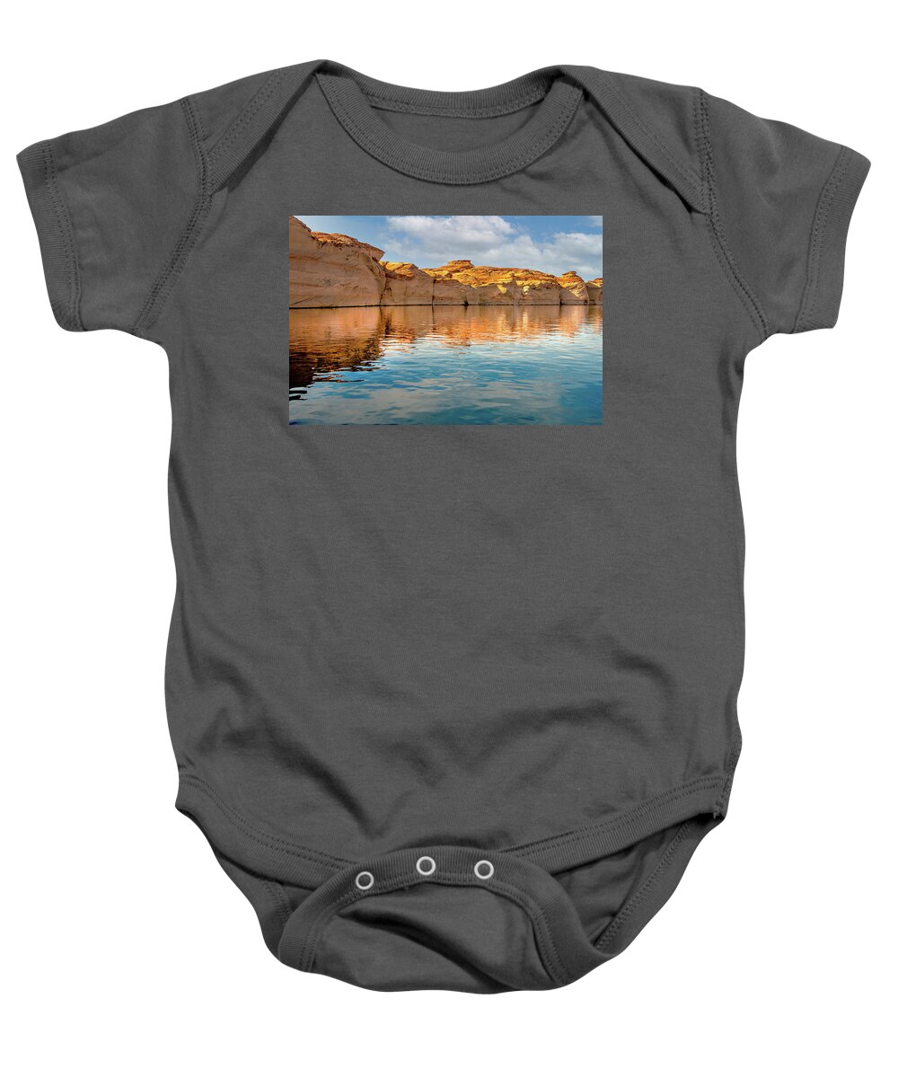 Arizona Baby Onesie featuring the photograph Glen Canyon by Jerry Cahill