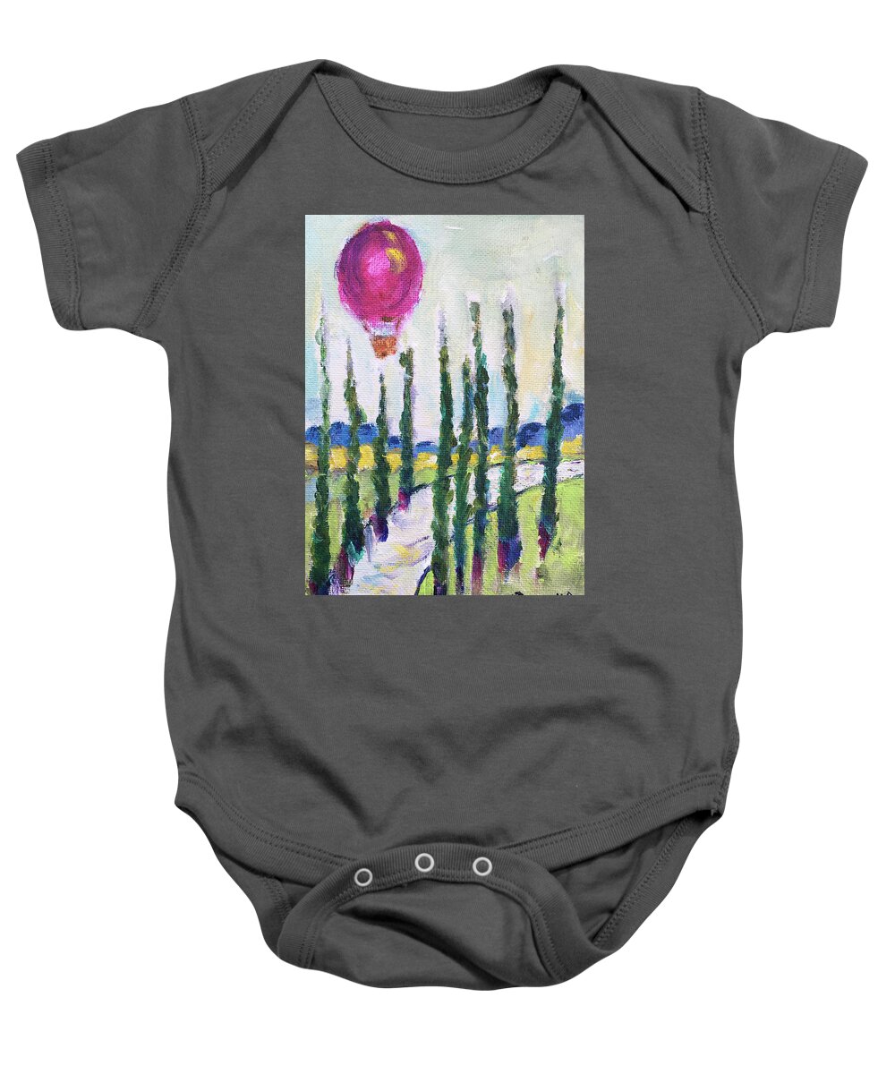Wine Country Baby Onesie featuring the painting Good Morning Wine Country #1 by Roxy Rich