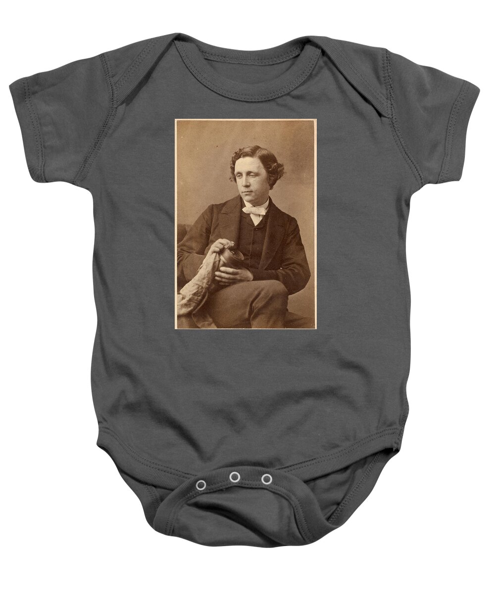 Oscar Gustav Rejlander Baby Onesie featuring the photograph Lewis Carroll #1 by Oscar Gustav Rejlander