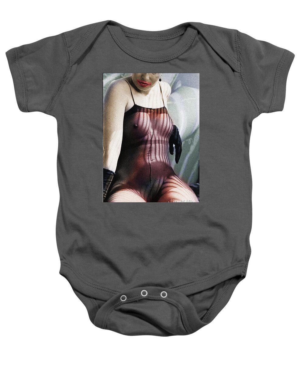 Tinted Bw Baby Onesie featuring the digital art Tinted BW #1 by Bob Winberry