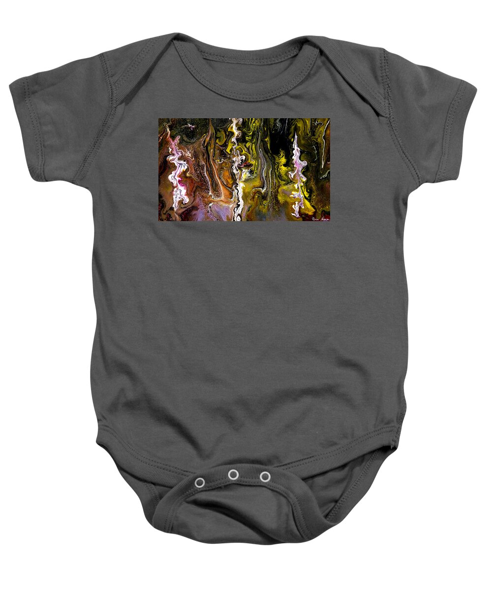  Baby Onesie featuring the painting Trinity #1 by Rein Nomm