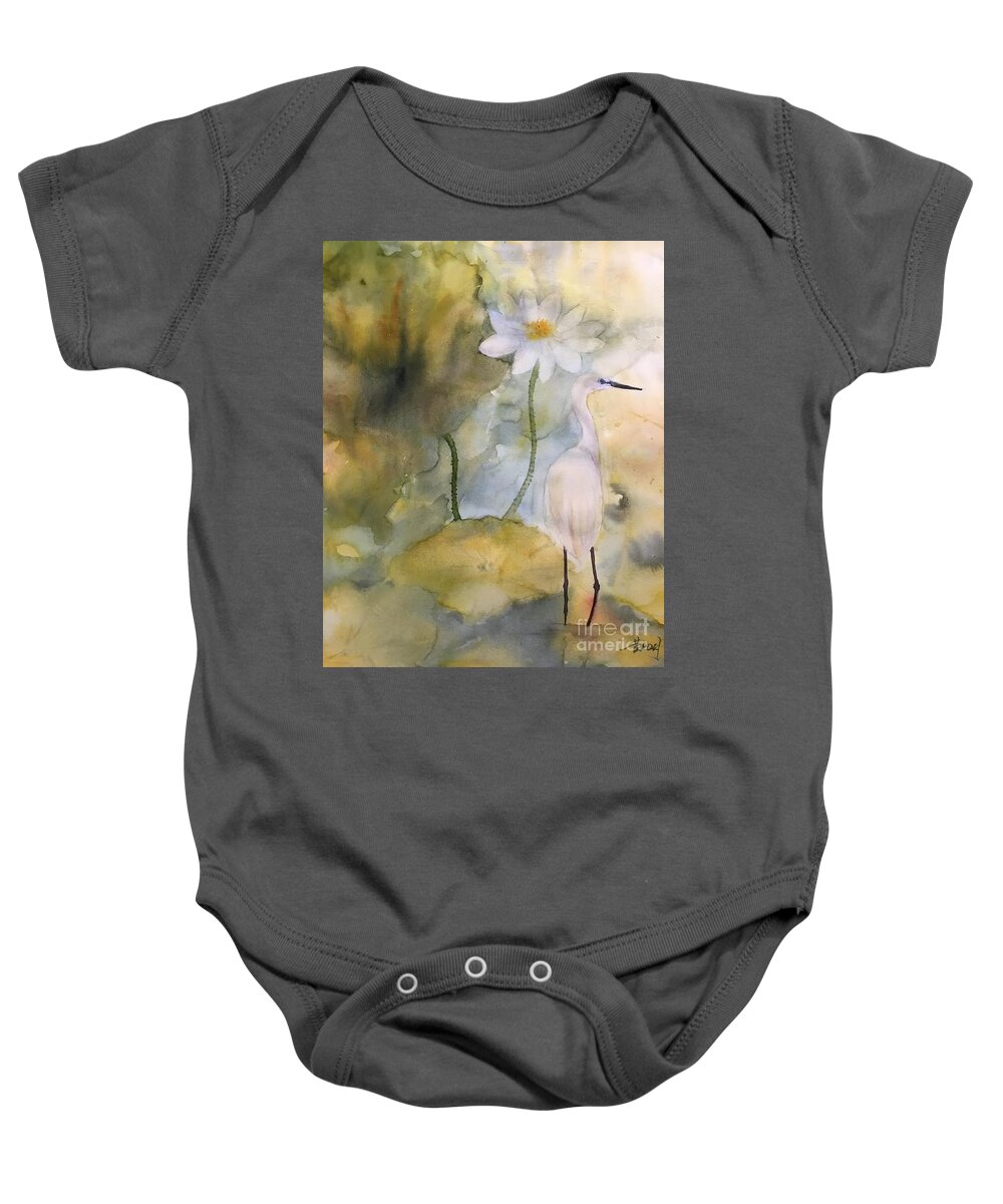 1192021 Baby Onesie featuring the painting 1192021 by Han in Huang wong