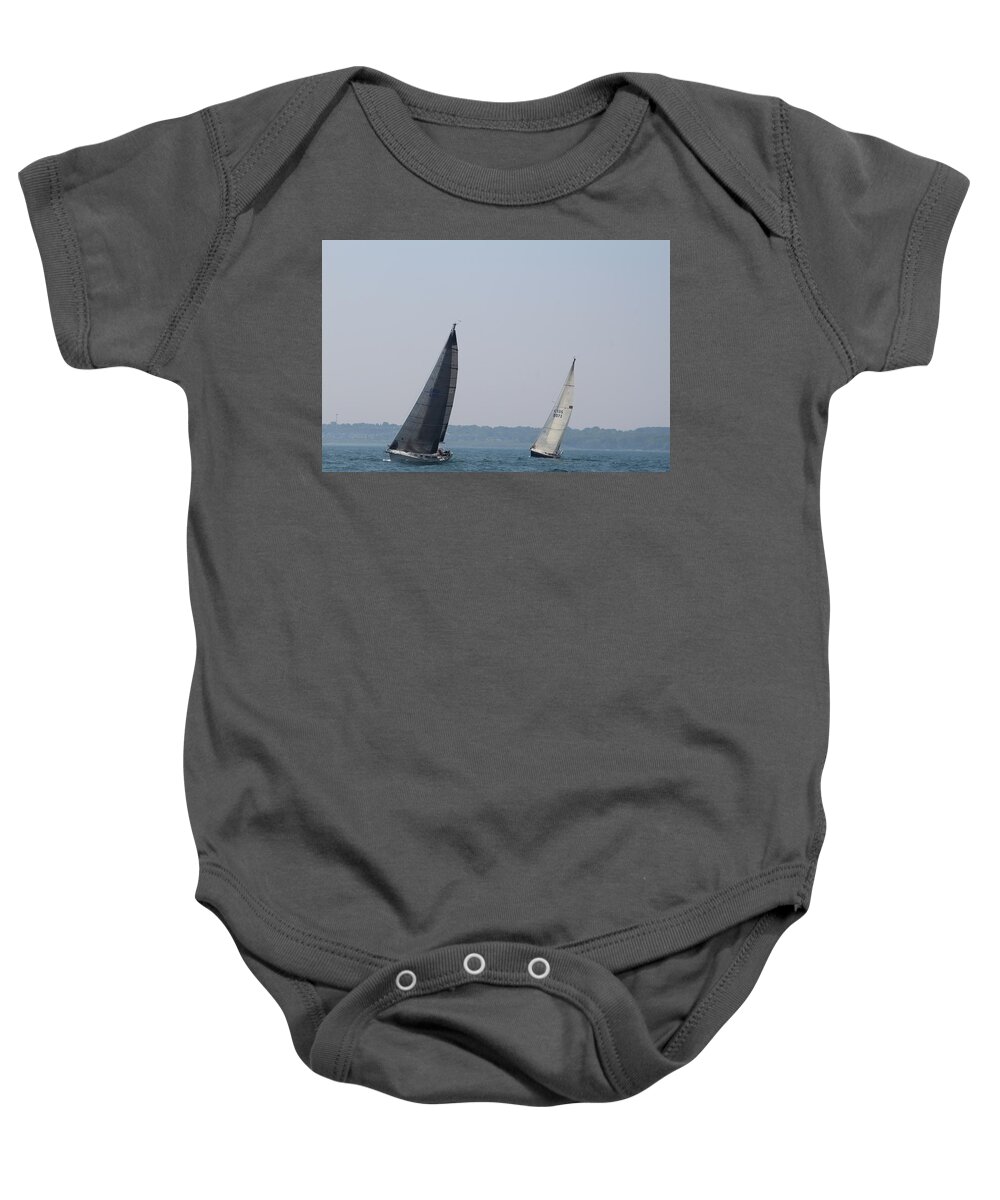  Baby Onesie featuring the photograph The race #158 by Jean Wolfrum