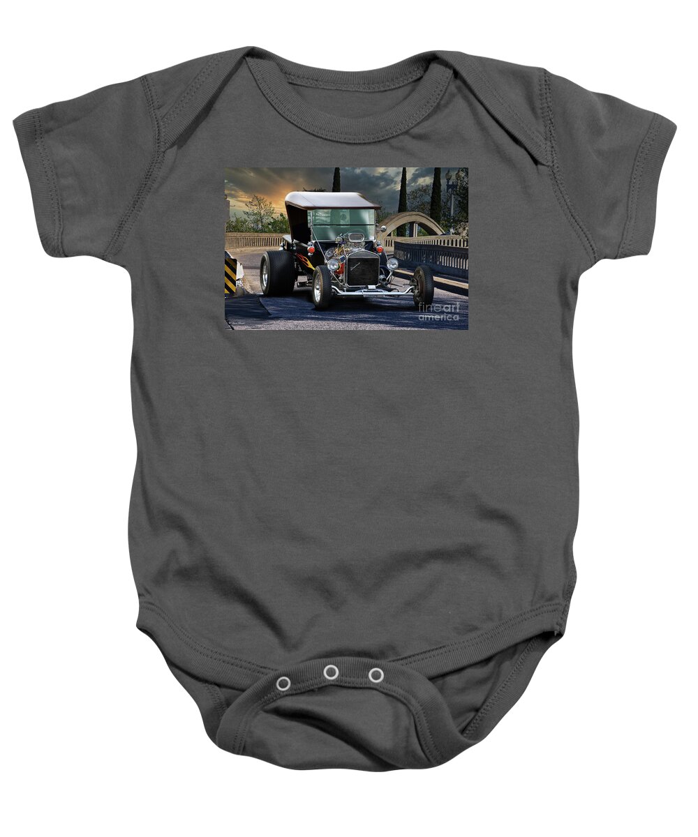 1923 Ford Roadster Pickup Baby Onesie featuring the photograph 1923 Ford Bucket T Roadster Pickup #2 by Dave Koontz