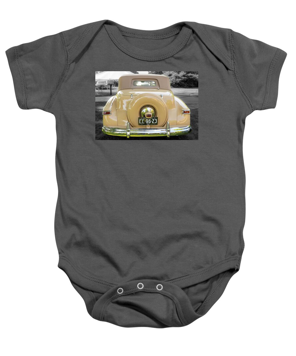 1900s Baby Onesie featuring the photograph 1942 Lincoln Continental #2 by Jack R Perry