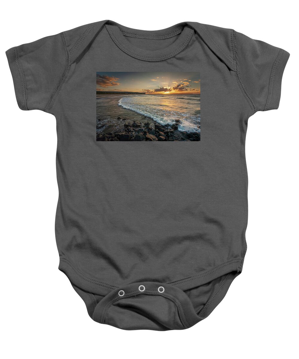 Ireland Baby Onesie featuring the photograph Castlerock Sunset 2 by Nigel R Bell