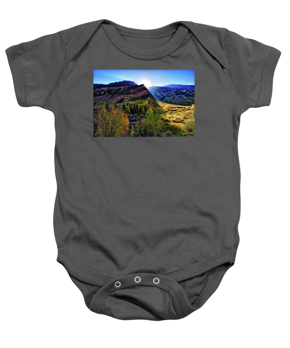 Co Baby Onesie featuring the photograph Fall colors, Colorado #8 by Doug Wittrock
