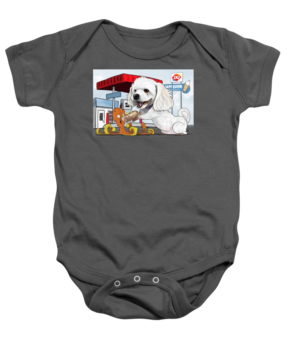 6097 Baby Onesie featuring the drawing 6097 Steiner by John LaFree