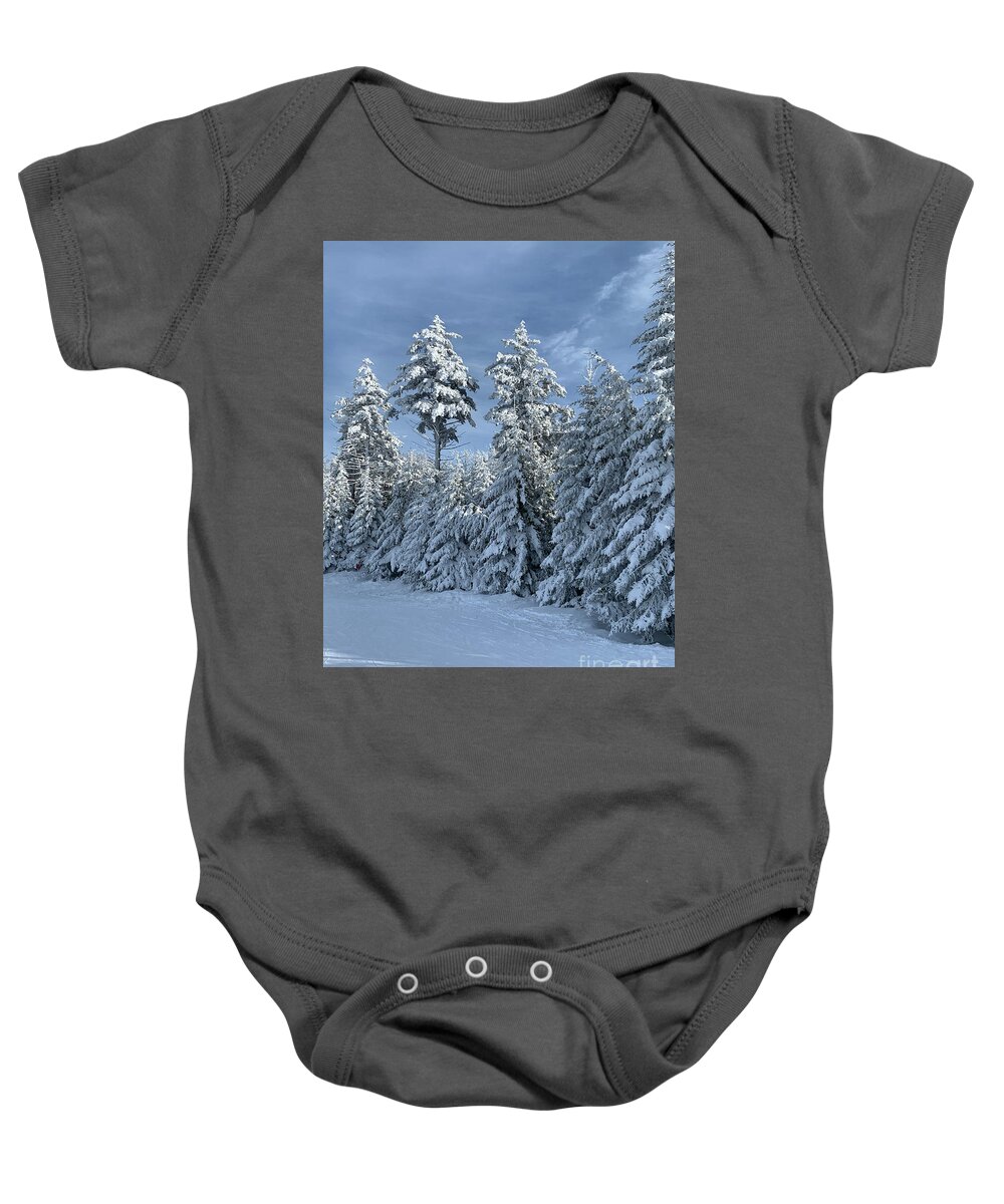  Baby Onesie featuring the photograph Winter Wonderland #7 by Annamaria Frost