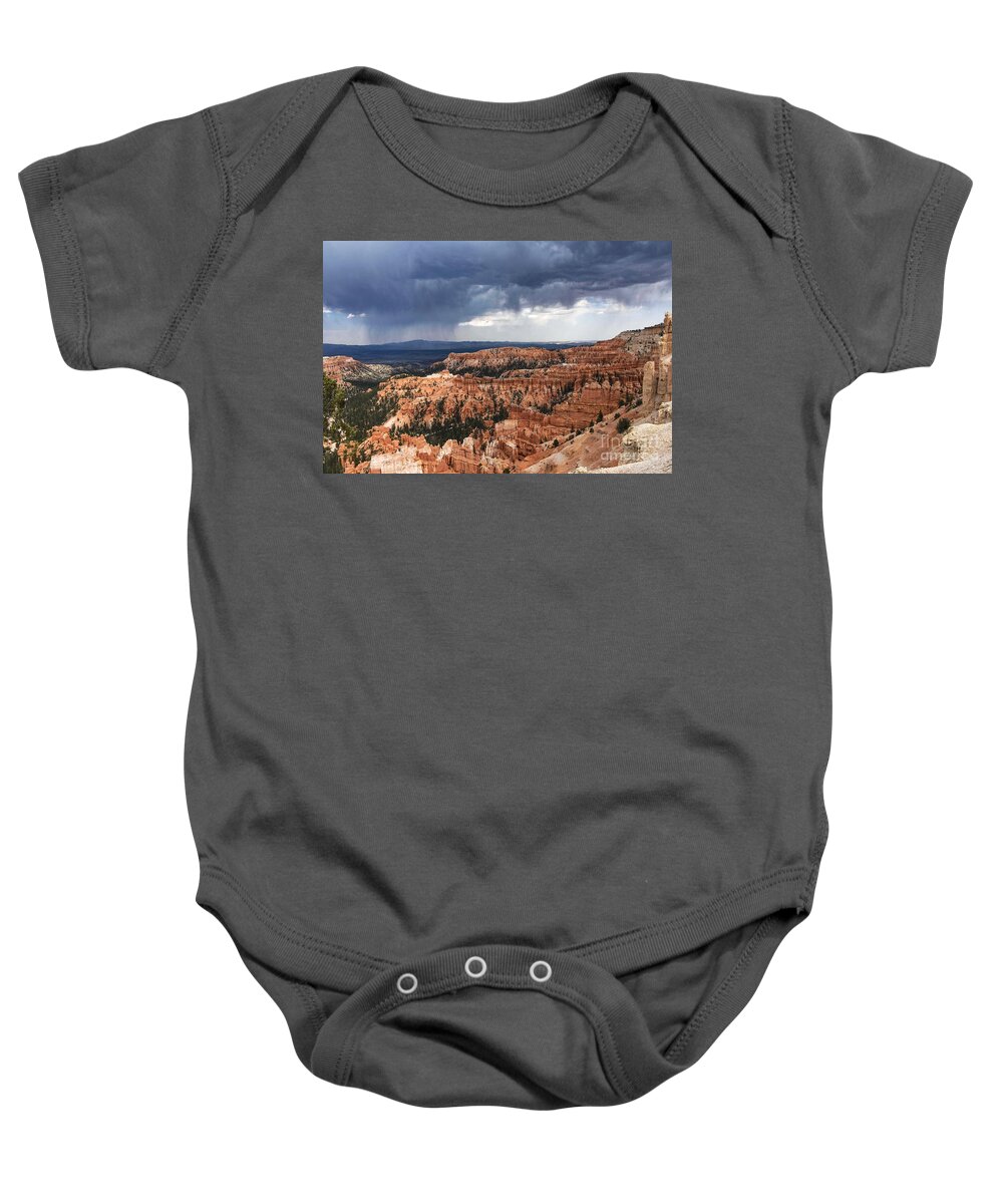 Bryce Canyon Baby Onesie featuring the digital art Bryce Canyon #9 by Tammy Keyes