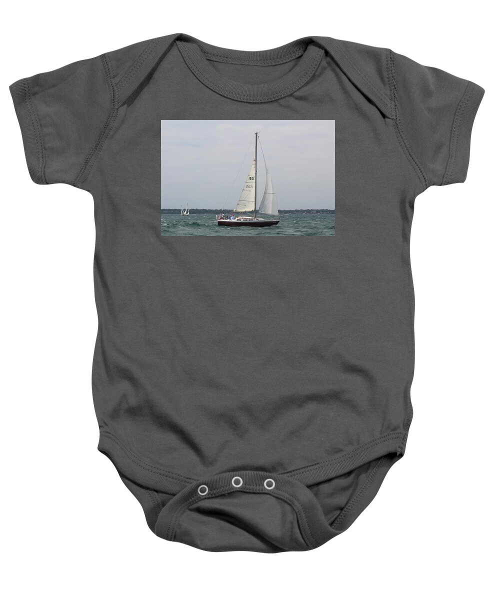  Baby Onesie featuring the photograph The race #99 by Jean Wolfrum