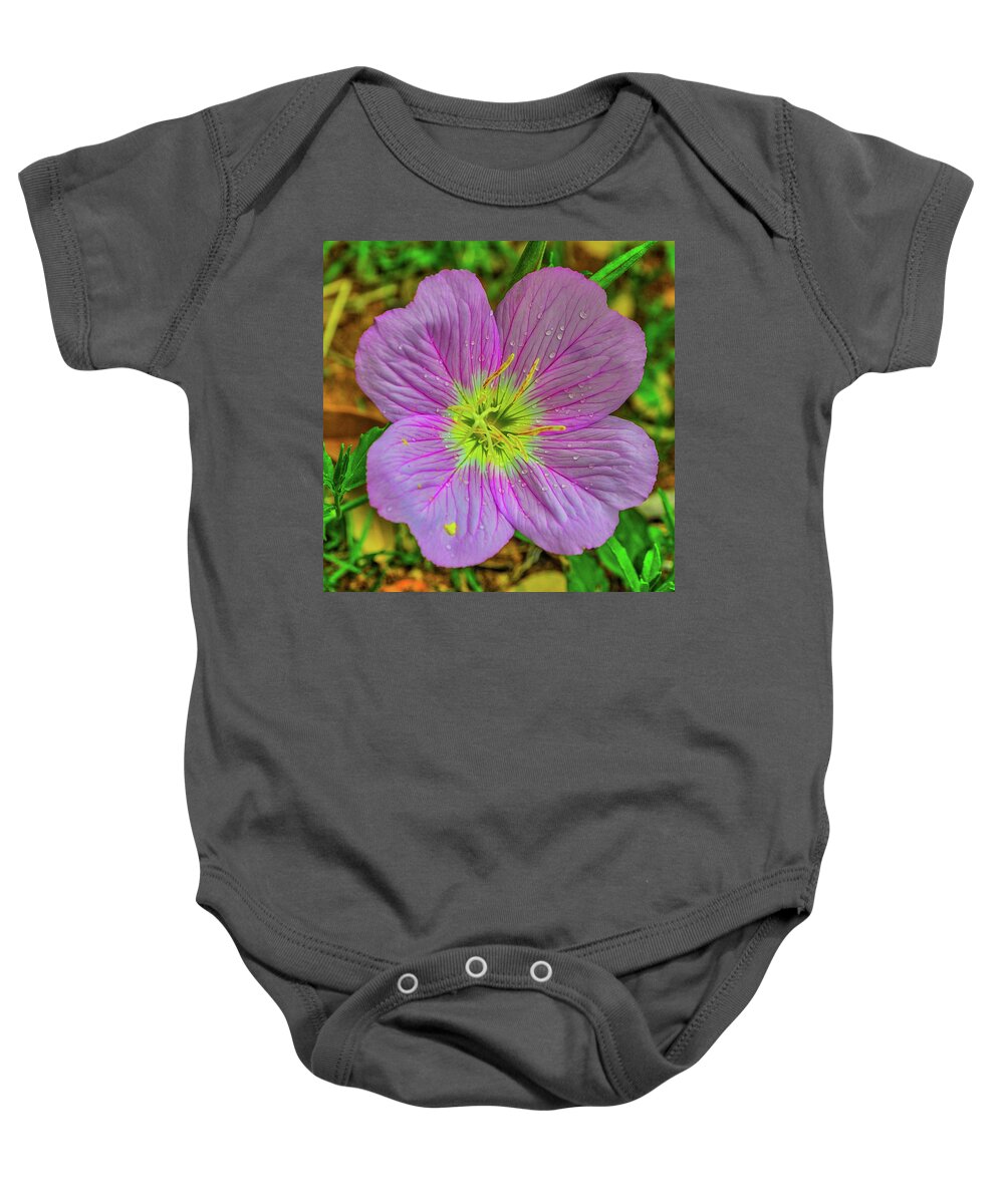 Flower Baby Onesie featuring the photograph Showy Evening Primrose of Texas by James C Richardson