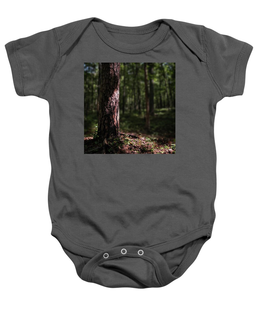 Woods Baby Onesie featuring the photograph A Forest by George Taylor