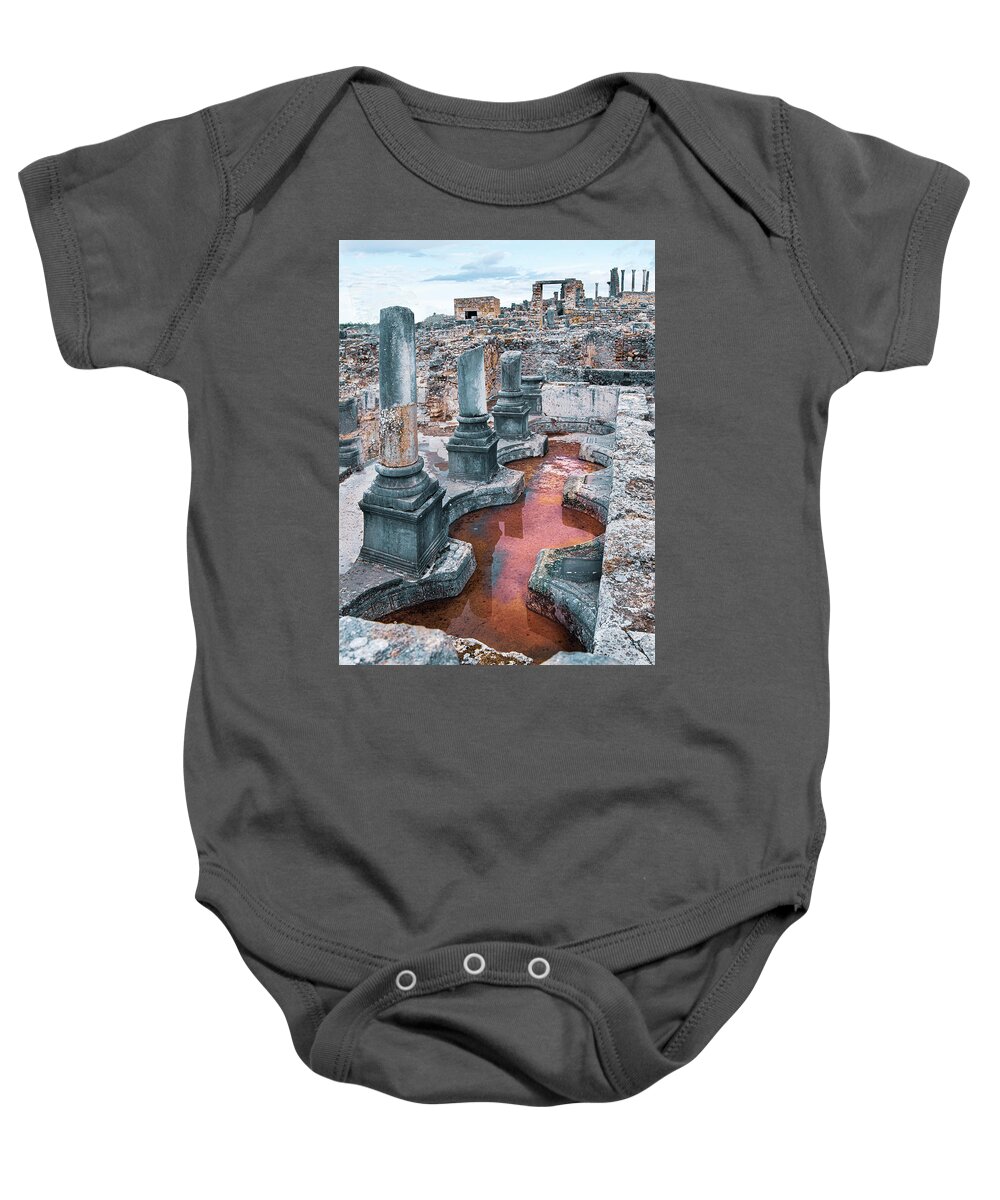 Roman Ruins Baby Onesie featuring the photograph A Letter From Rome by Edward Shmunes