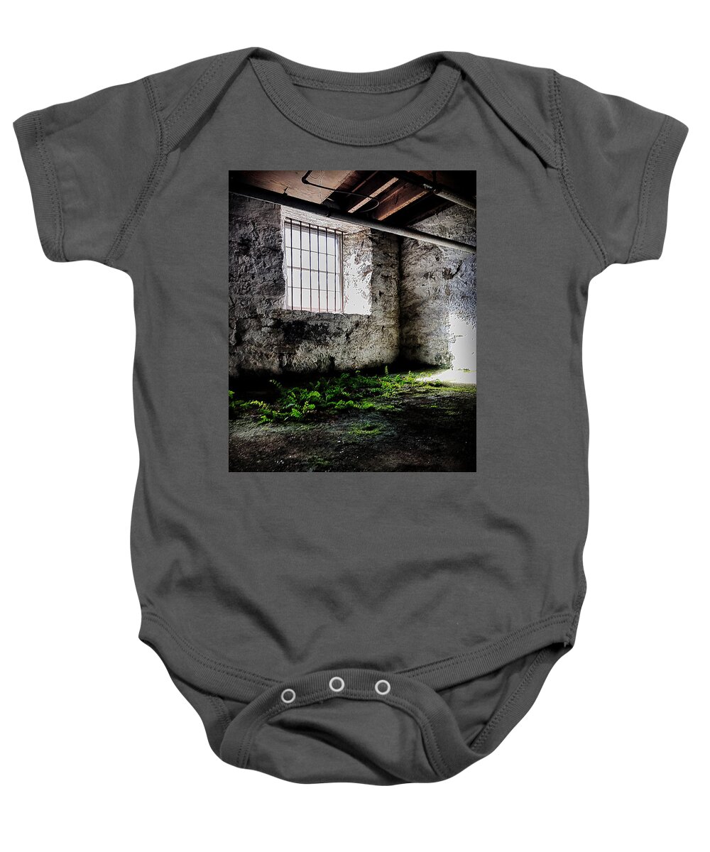  Baby Onesie featuring the photograph A little greenery by Stephen Dorton