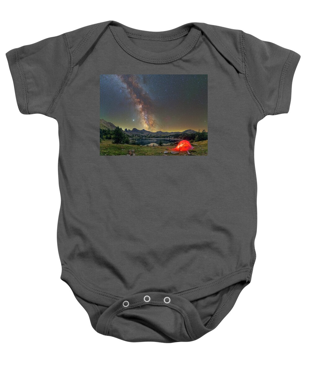 Milky Way Baby Onesie featuring the photograph A Piece of Paradise by Ralf Rohner