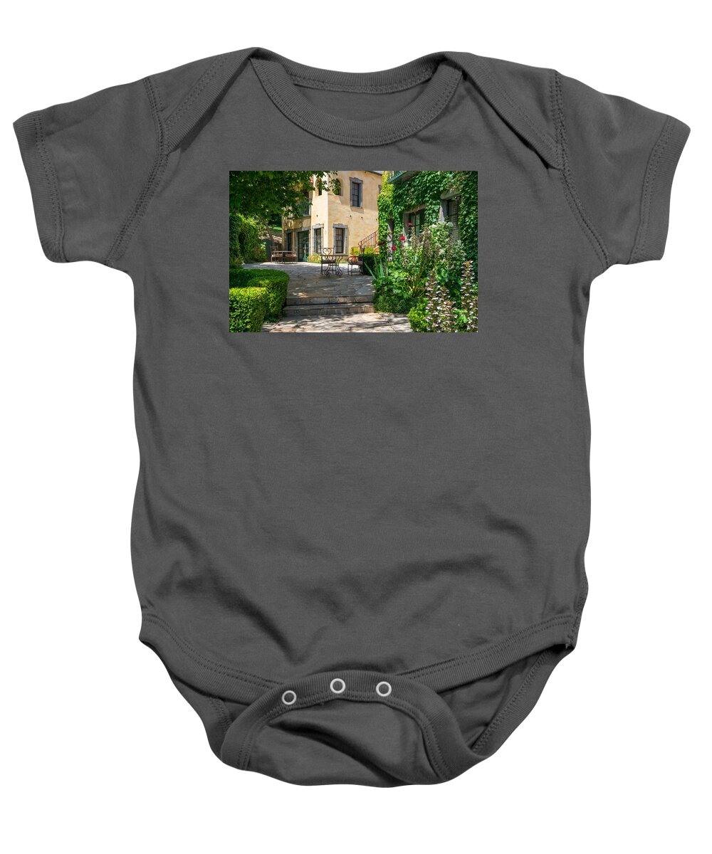 Mike-hope Baby Onesie featuring the photograph A quiet Escape by Mike-Hope by Mike-Hope