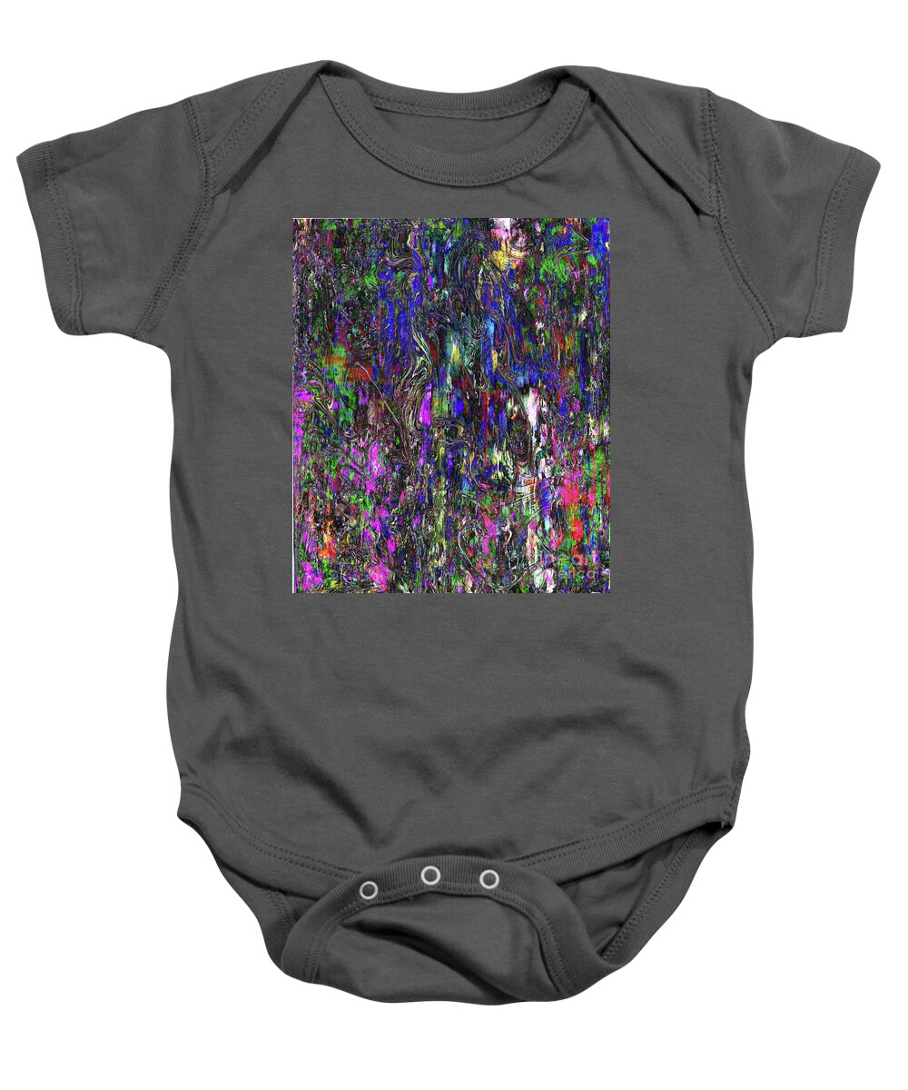A-fine-art Baby Onesie featuring the painting A Touch Of Class 2 by Catalina Walker