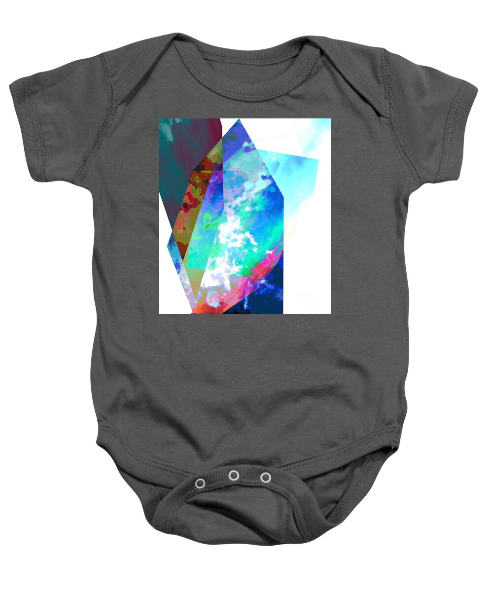 Contemporary Art Baby Onesie featuring the digital art A Year, Then Just Reflections by Jeremiah Ray