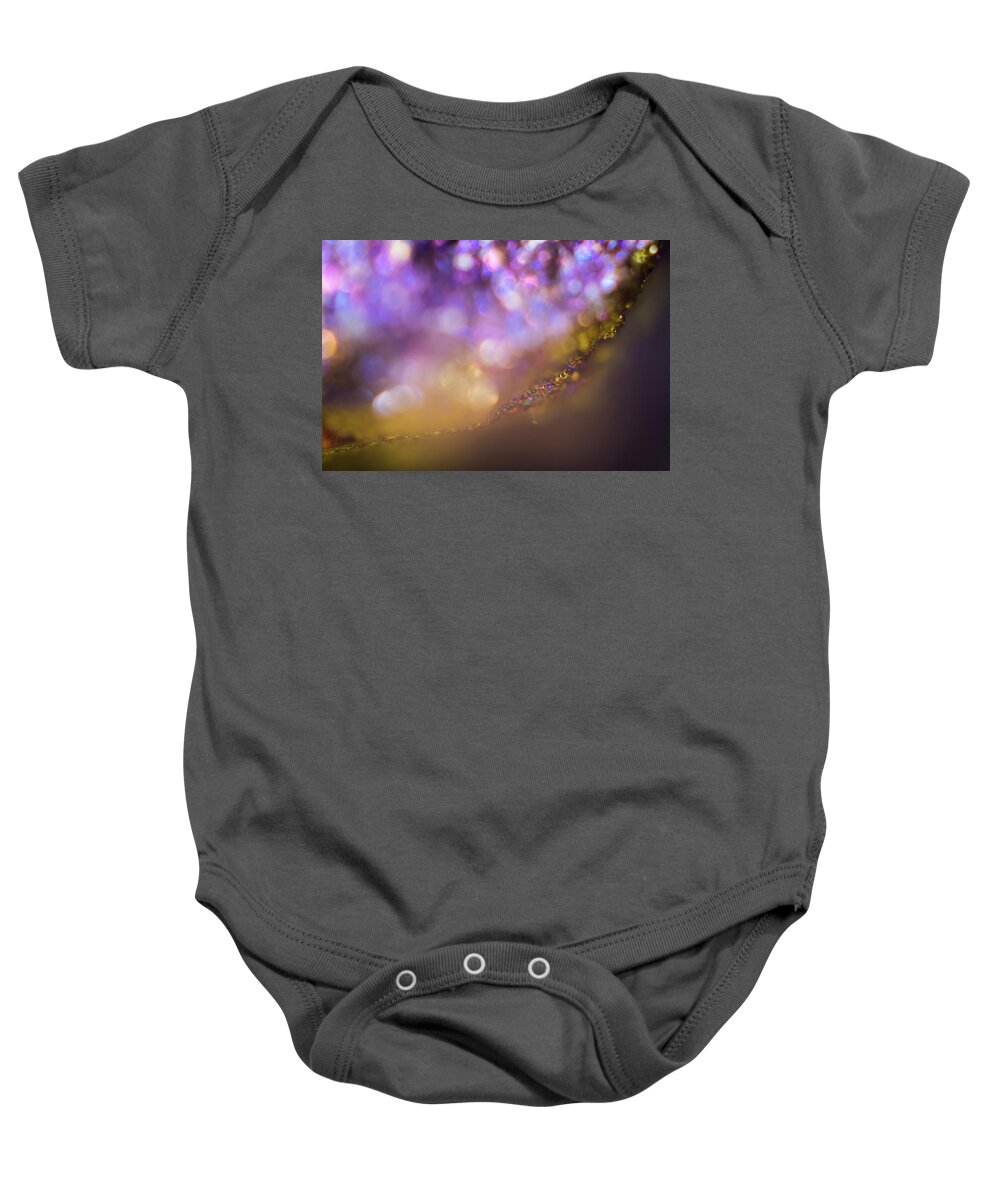 Design Baby Onesie featuring the photograph Abstract play of light by Maria Dimitrova