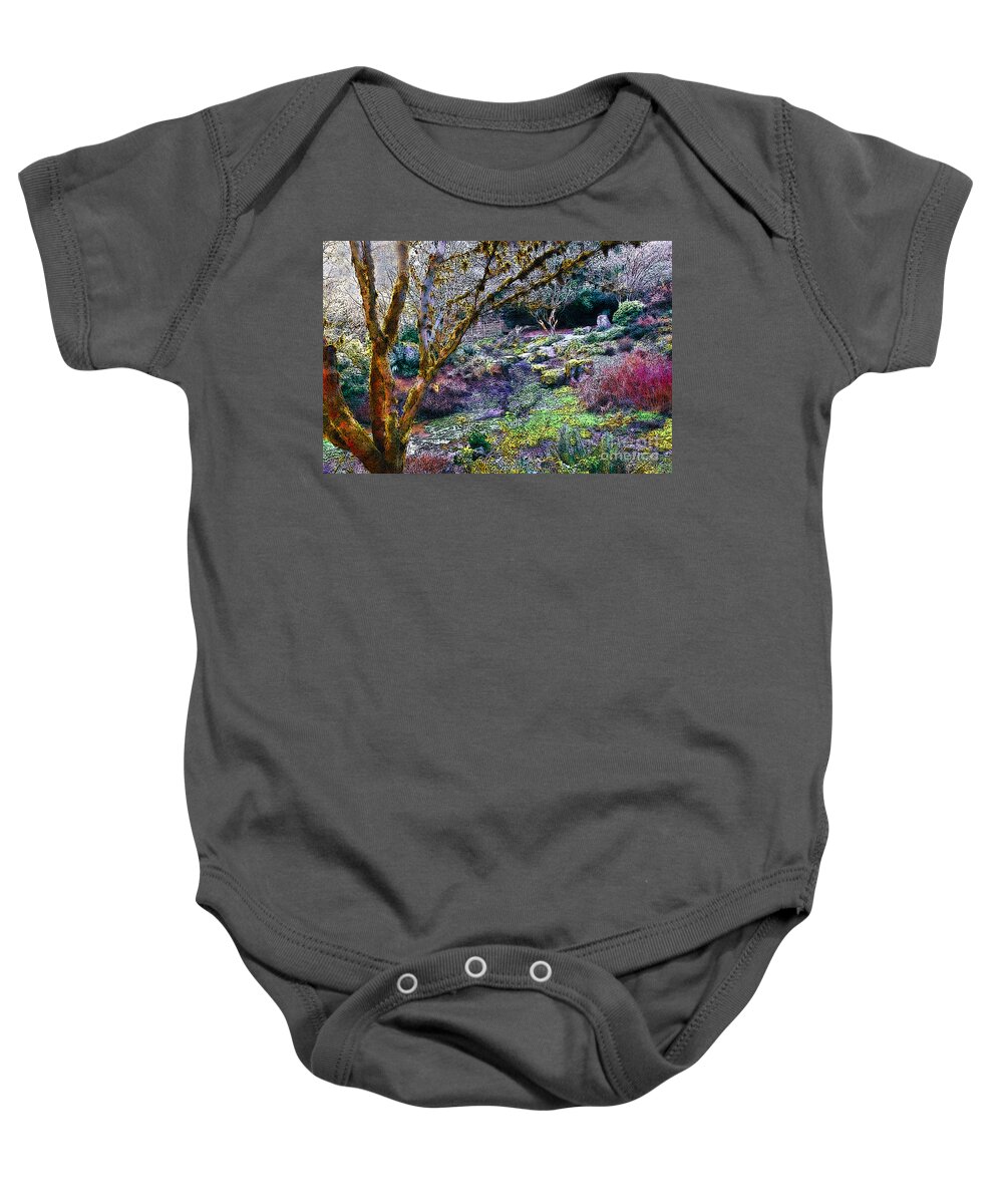 Garden Baby Onesie featuring the photograph Afternoon in an Asian Garden by Sea Change Vibes