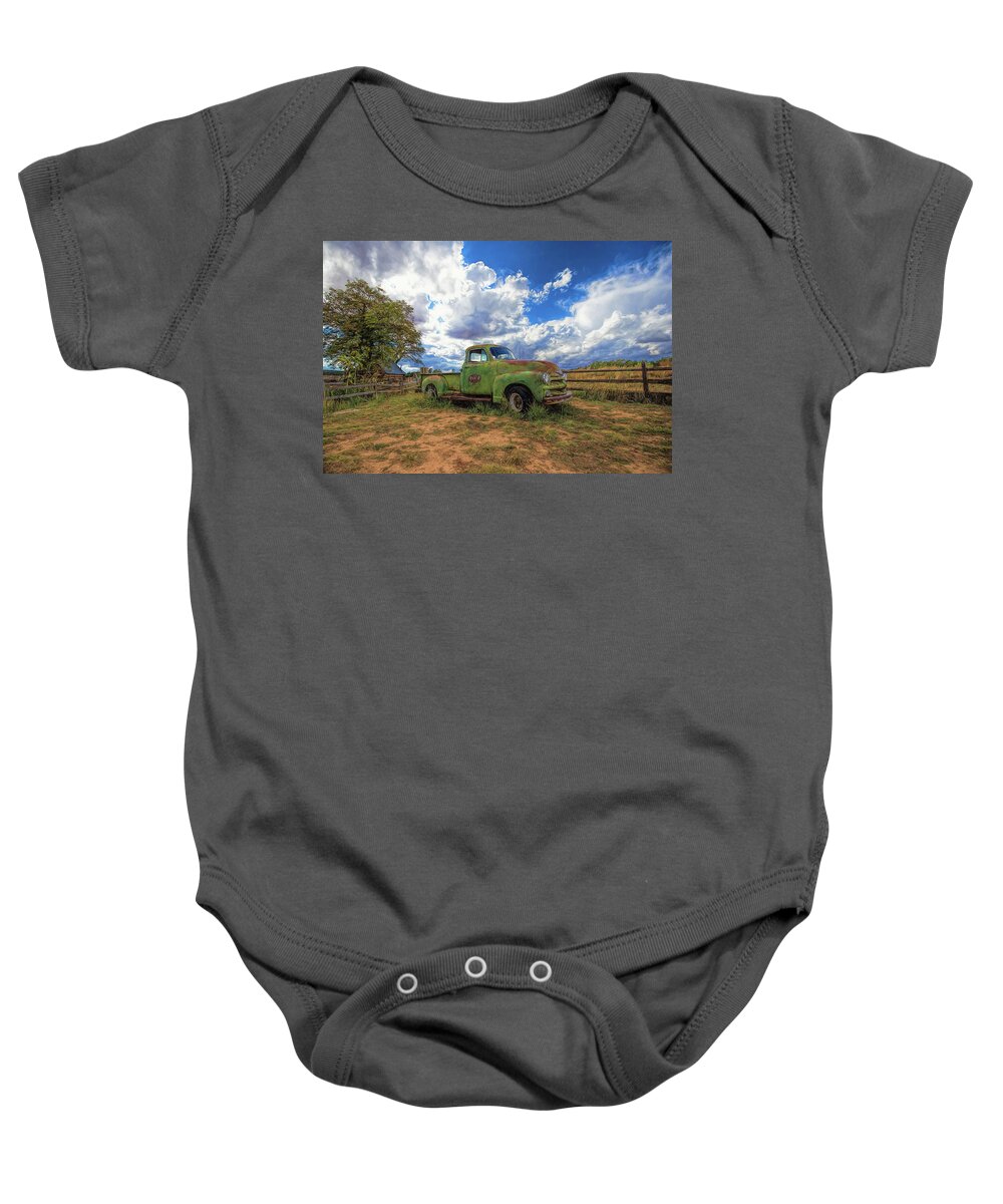 Landscape Baby Onesie featuring the photograph Americana by Gaye Bentham