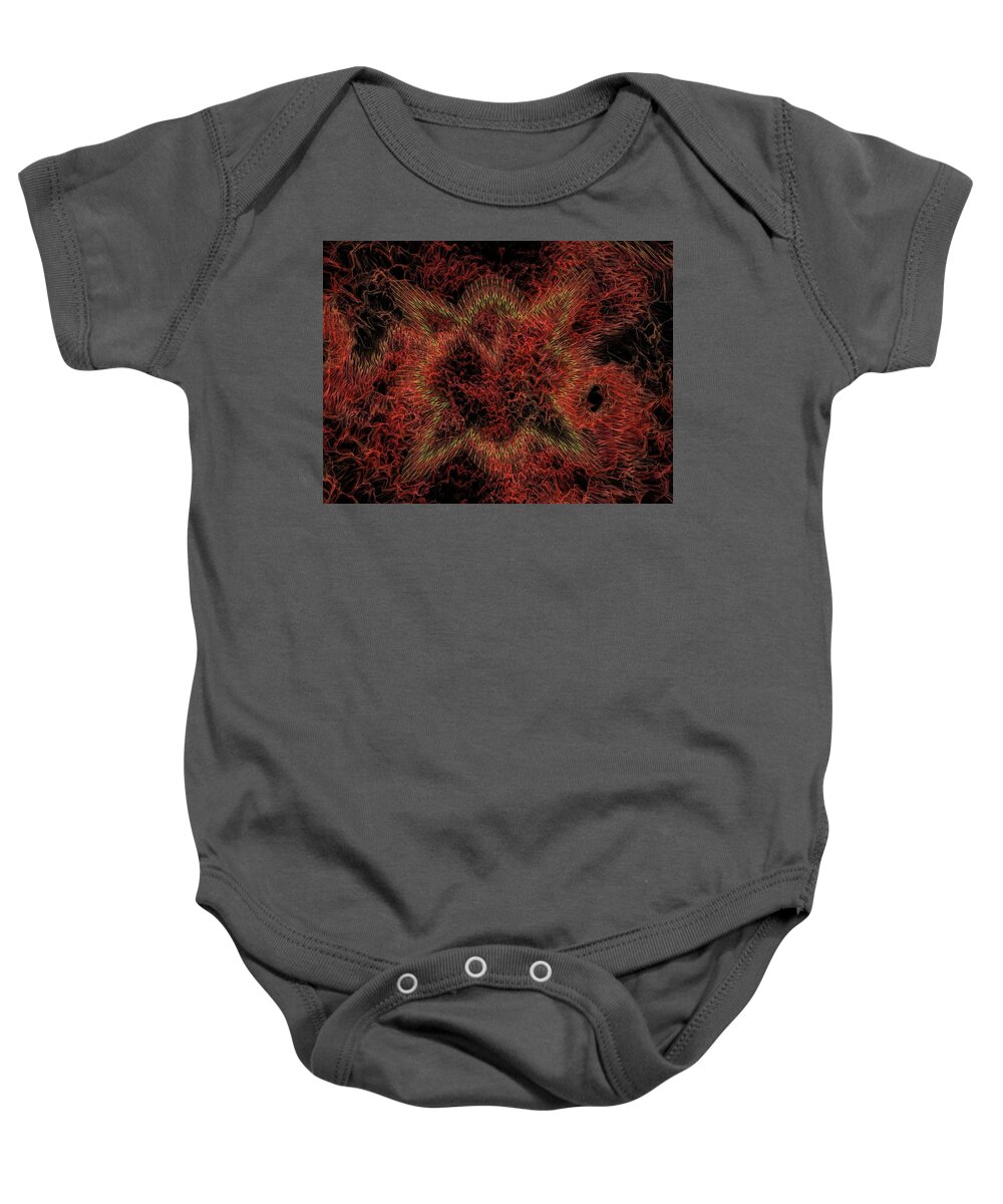 Home Baby Onesie featuring the digital art Ampersand by Jeff Iverson