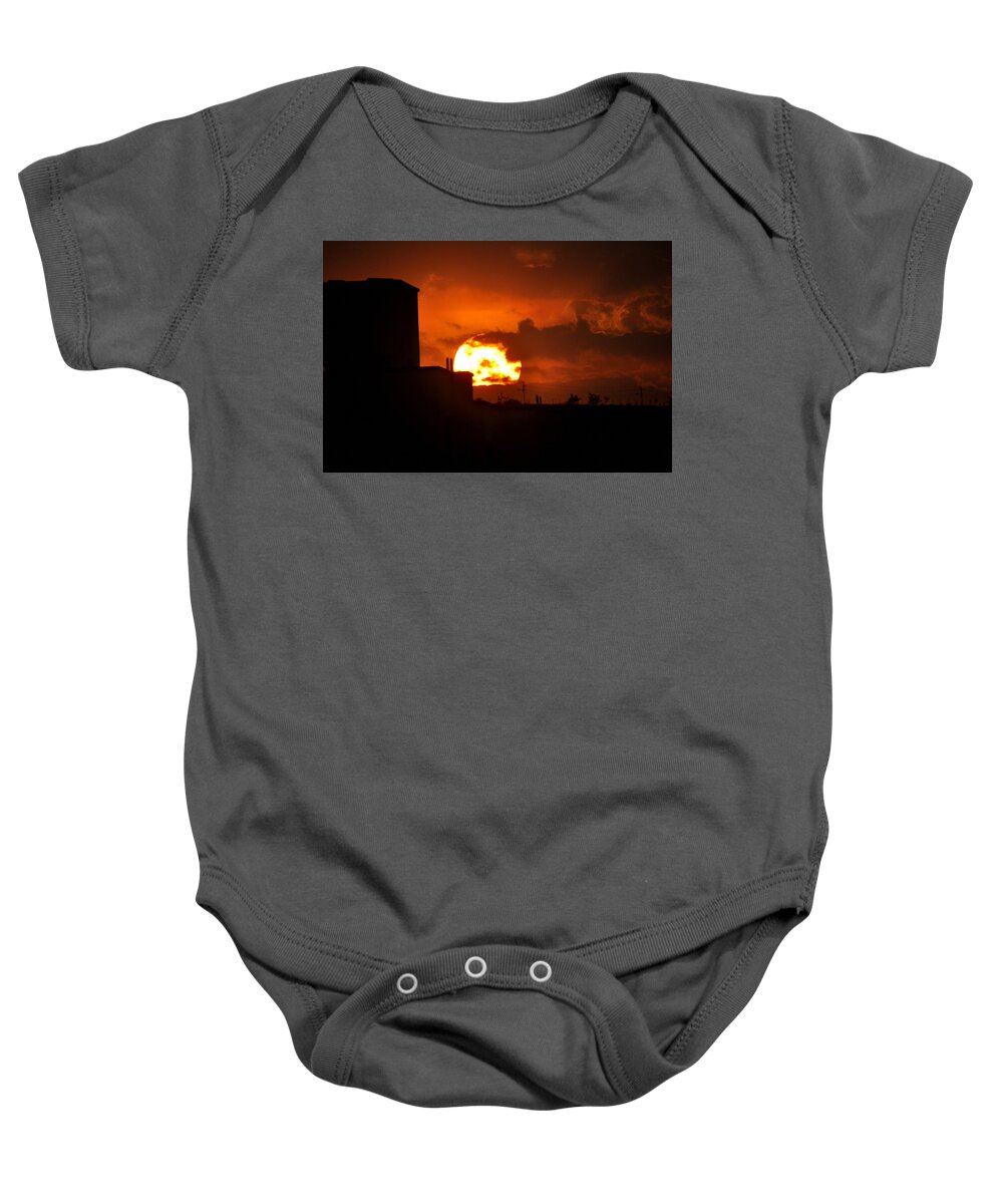 Sunset Baby Onesie featuring the photograph An Urban Sunset by Amazing Action Photo Video