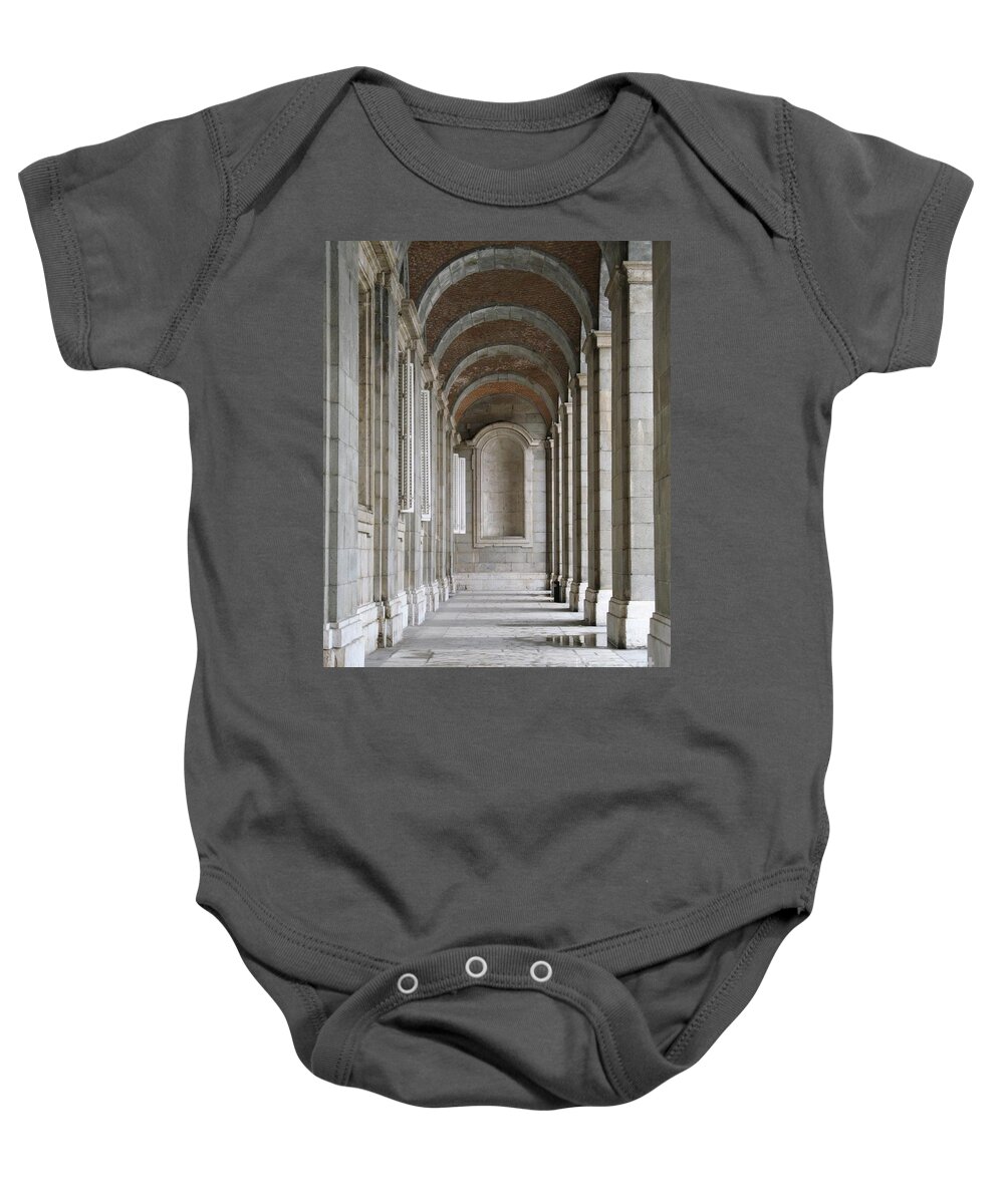 Arch Baby Onesie featuring the photograph Spanish Archway Reflections by World Reflections By Sharon