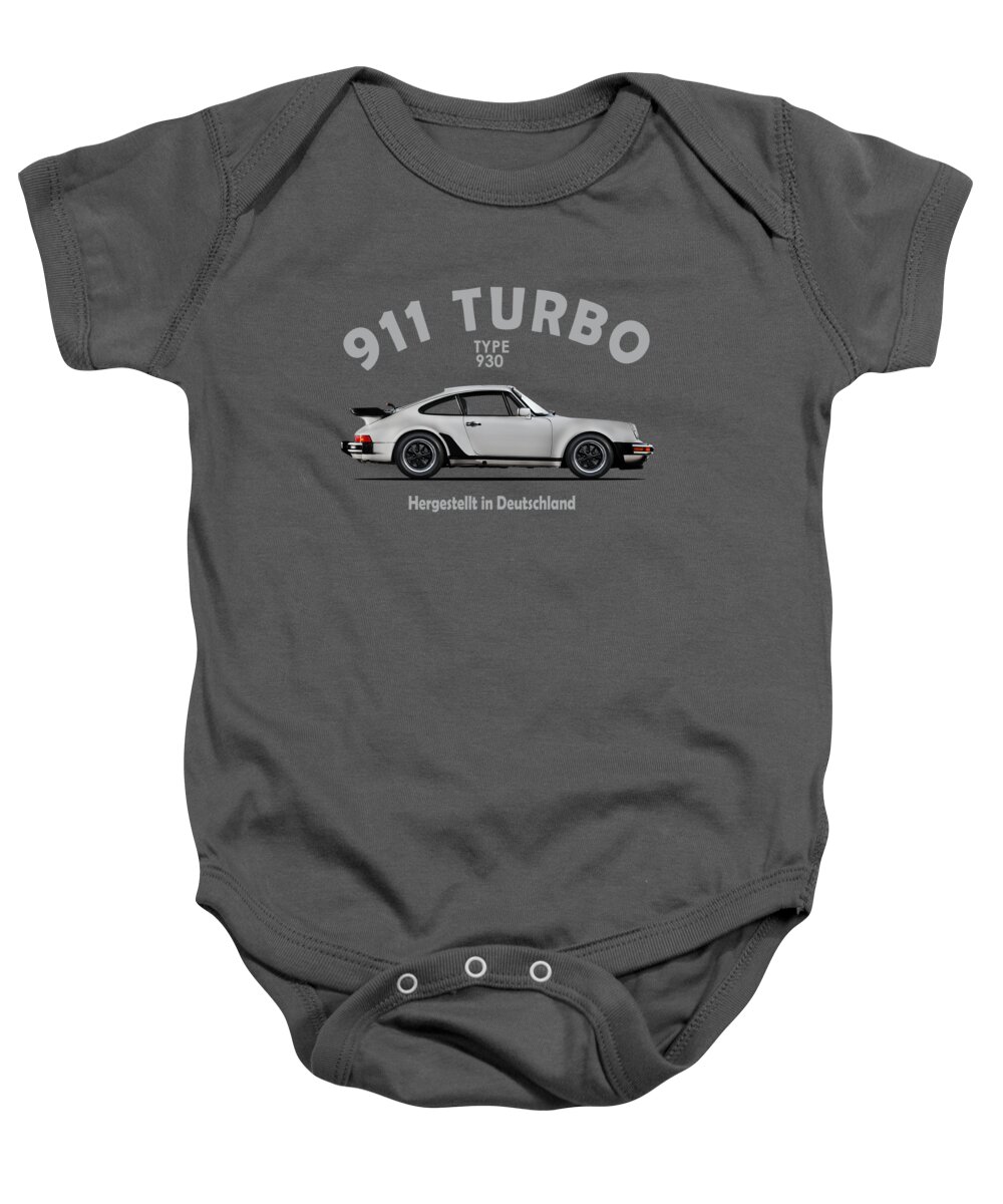 Porsche 911 Turbo Baby Onesie featuring the photograph The 911 Turbo 1984 by Mark Rogan