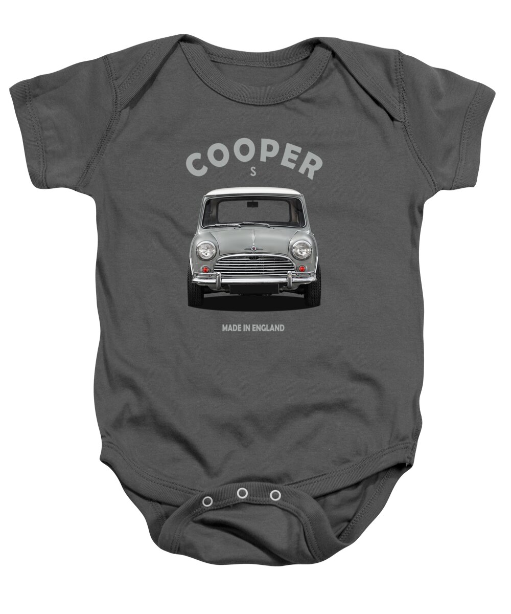 Mini Cooper Baby Onesie featuring the photograph The Classic Mini Cooper by Mark Rogan