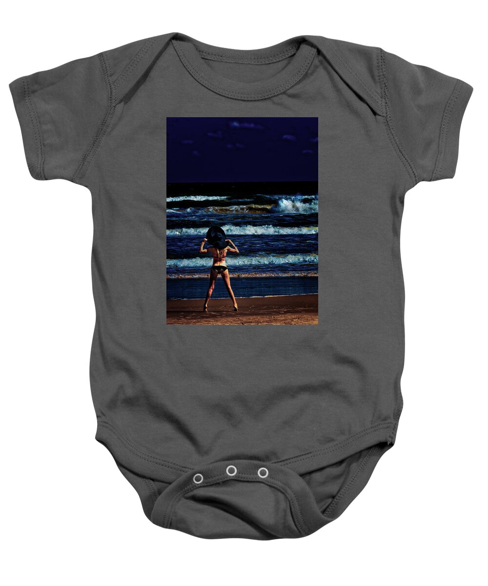 Woman Baby Onesie featuring the photograph At the Water's Edge v.2 by Von Trapp Photography 2016 by CPT Richard Von Trapp