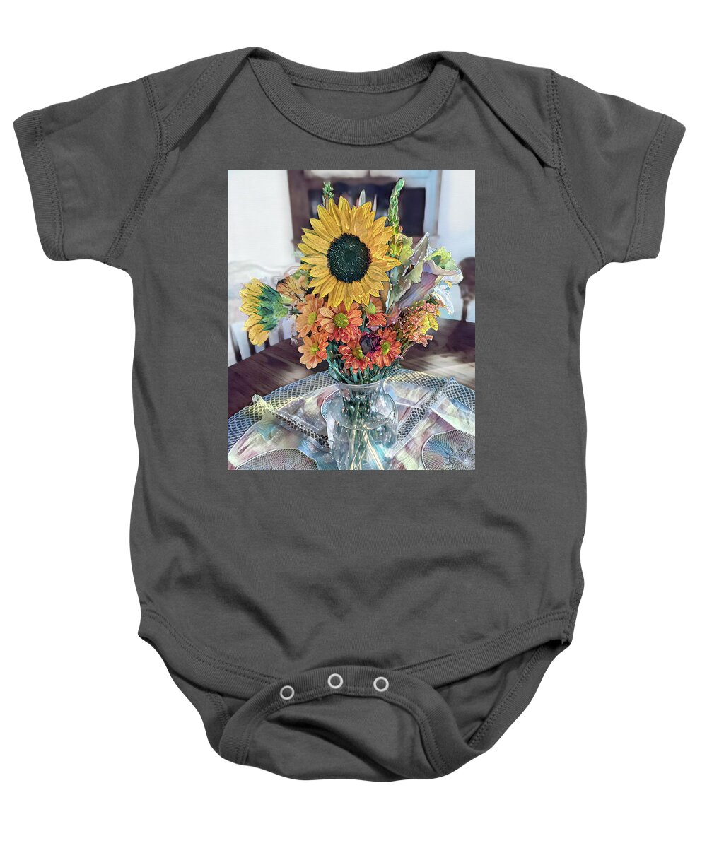 Bouquet Baby Onesie featuring the photograph Autumn Bouquet by Michael Frank