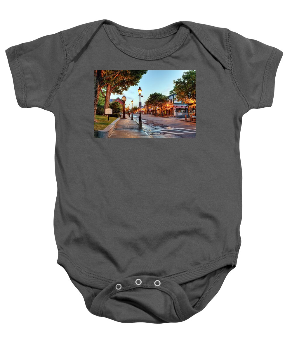 Bar Harbor Baby Onesie featuring the photograph Bar Harbor 4167 by Greg Hartford