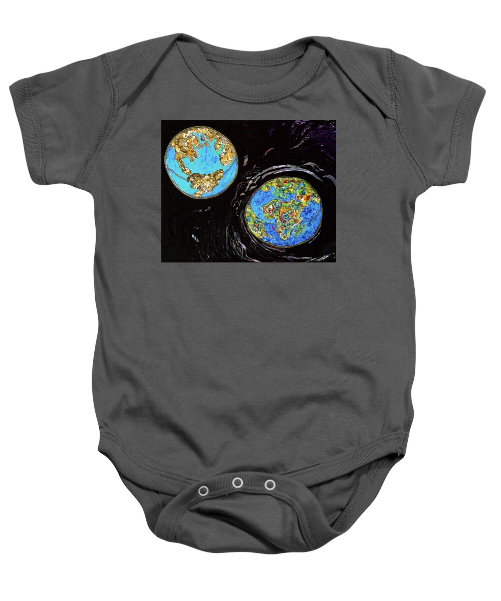 Wall Art Baby Onesie featuring the painting Barren or Bountiful by Ellen Palestrant