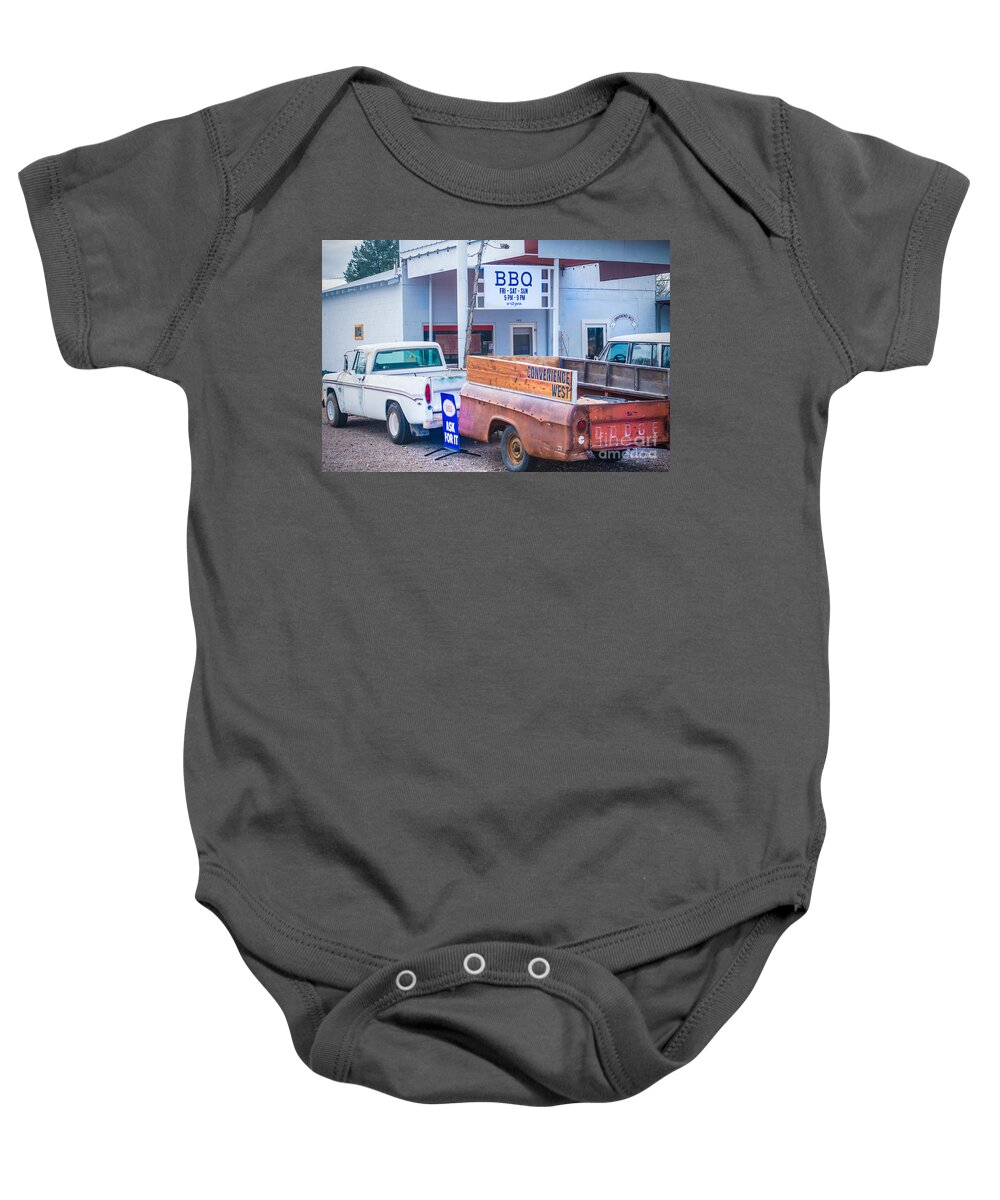 Bbq Barbecue Restaurant Baby Onesie featuring the photograph BBQ West 1 by Metaphor Photo