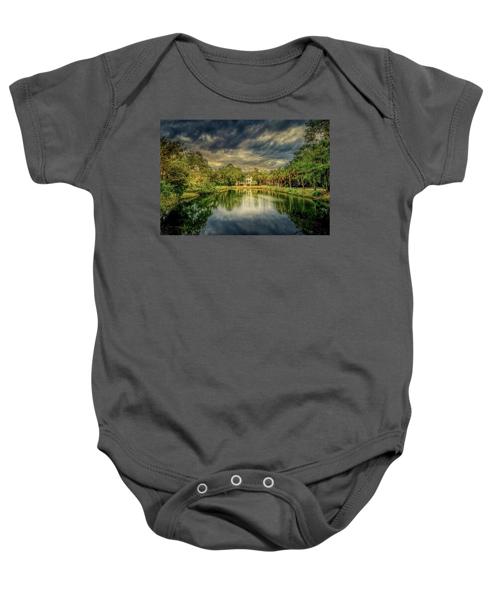 Beaufort Baby Onesie featuring the photograph Beaufort South Carolina Reflections by Norma Brandsberg