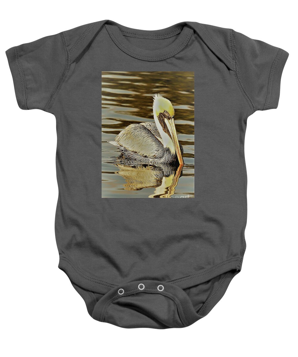 Pelican Baby Onesie featuring the photograph Beautiful Browns by Joanne Carey
