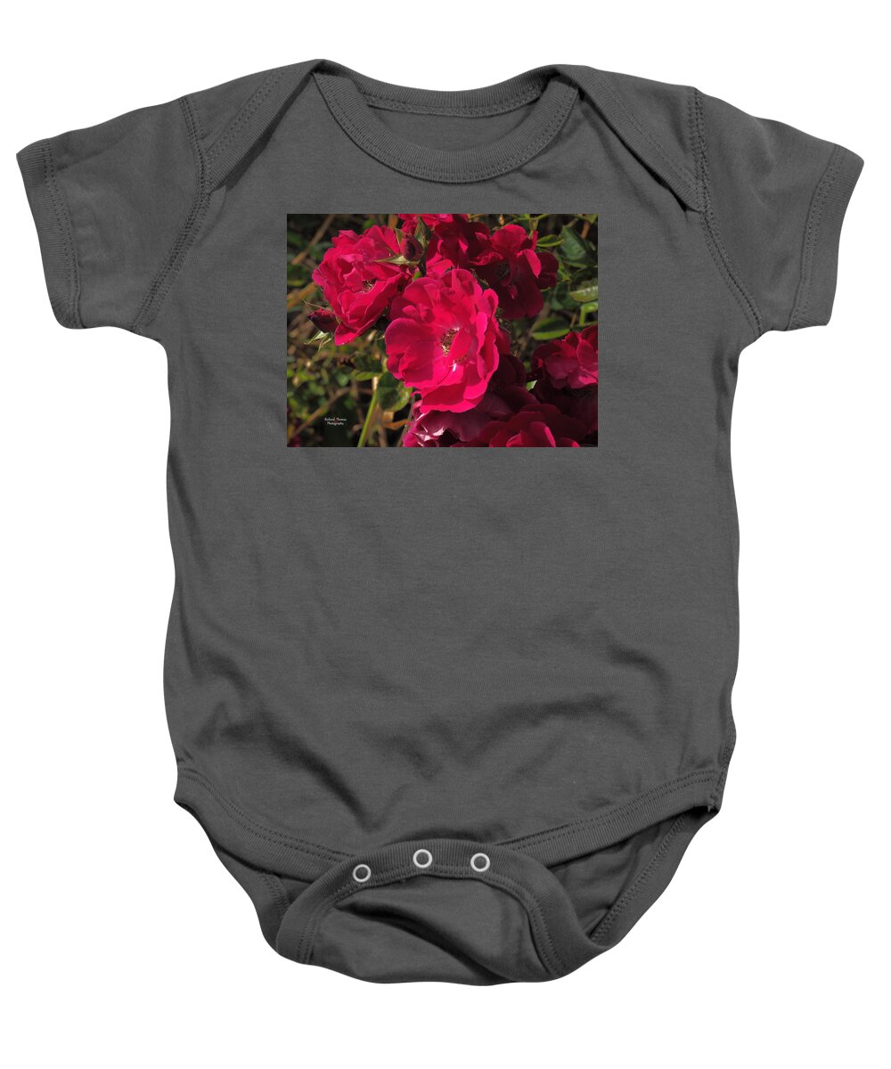 Botanical Baby Onesie featuring the photograph Beautiful Red Roses by Richard Thomas