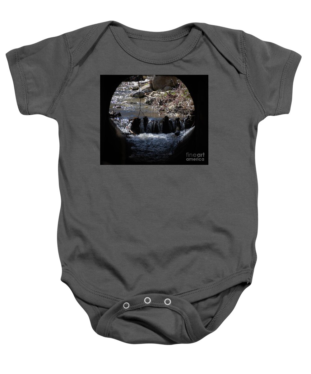 Nature Baby Onesie featuring the photograph Beyond the Drain by William Norton