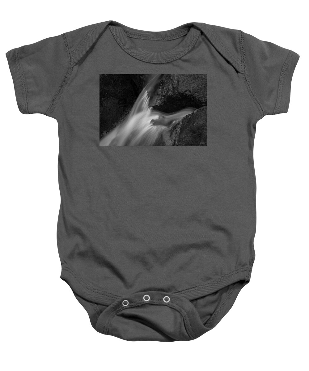 Black And White Baby Onesie featuring the photograph Blackstone River LXVI BW by David Gordon